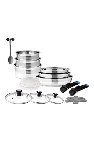Batterie de cuisine en acier inoxydable 18/10 - 20 pièces