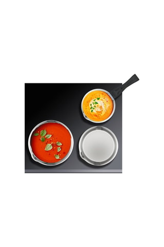 3 casseroles en acier inoxydable avec poignée amovible - 16, 18 et 20 cm