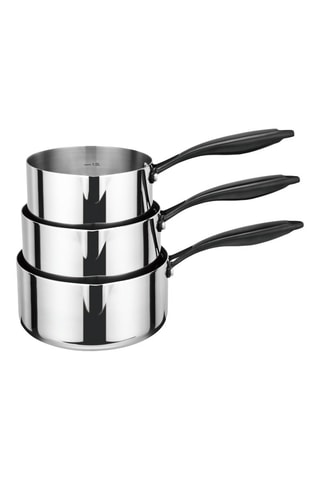 3 casseroles en acier inoxydable - 16/18/20 cm