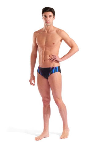 Slip de bain - Noir et bleu