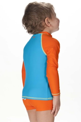 T-shirt de bain AWT - Blanc et orange