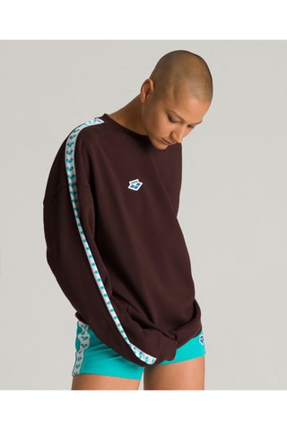 Sweat - Blanc, bleu et marron