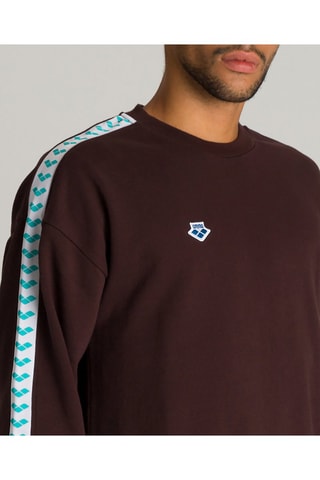 Sweat - Blanc, bleu et marron