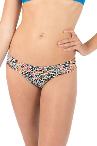 Bas de maillot - Blanc, noir, bleu, jaune et rose
