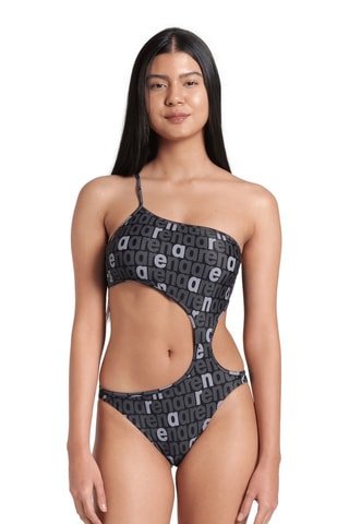 Trikini asymétrique - Blanc et noir