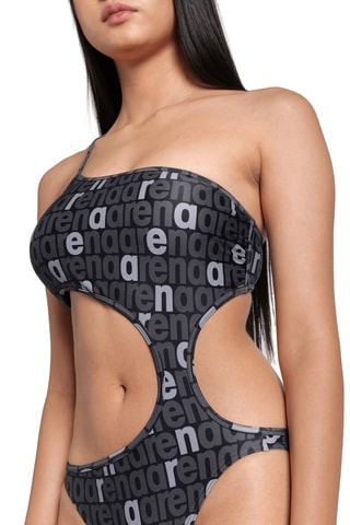Trikini asymétrique - Blanc et noir