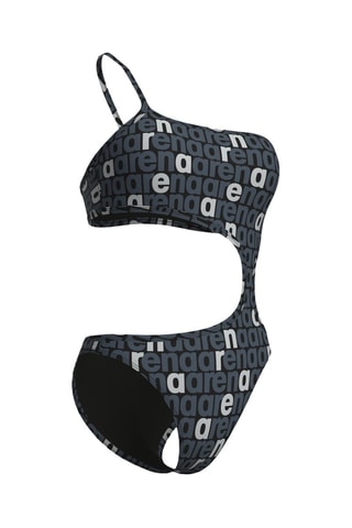 Trikini asymétrique - Blanc et noir