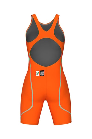 Combishort de bain - Noir, vert et orange