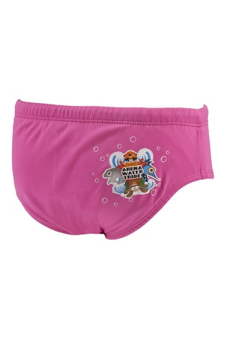 Slip de bain - Blanc et rose