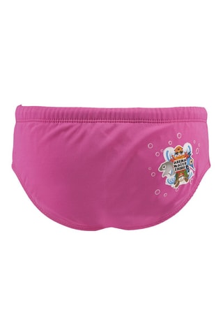 Slip de bain - Blanc et rose