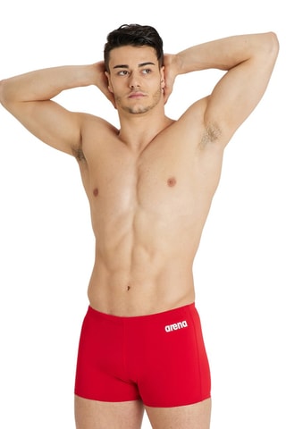 Boxer de bain - Blanc et rouge