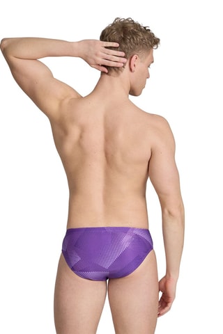 Slip de bain - Blanc et violet