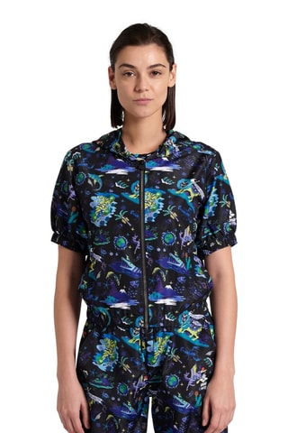 Veste à capuche Fun Planet - Noir, bleu et jaune