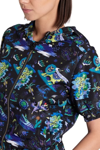 Veste à capuche Fun Planet - Noir, bleu et jaune