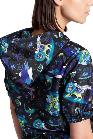 Veste à capuche Fun Planet - Noir, bleu et jaune
