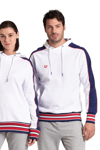 Sweat à capuche Inserts - Blanc, rouge et bleu