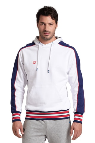 Sweat à capuche Inserts - Blanc, rouge et bleu