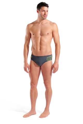 Slip de bain - Vert et gris