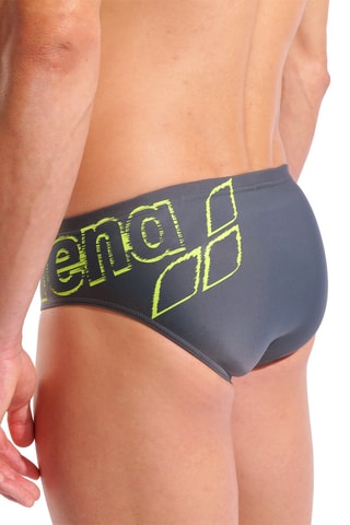 Slip de bain - Vert et gris
