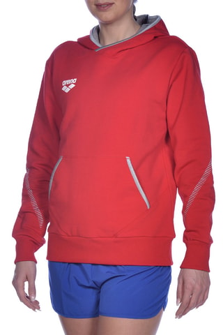 Sweat à capuche - Blanc, rouge et gris