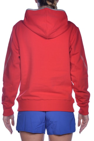 Sweat à capuche - Blanc, rouge et gris