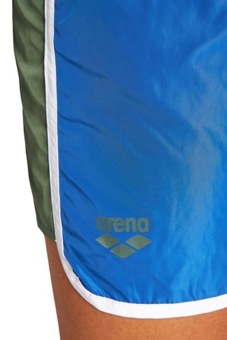 Short de bain - Blanc, bleu et vert