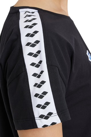 Crop top - Blanc, noir et bleu