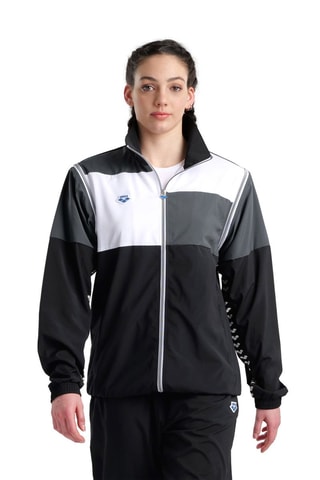 Veste de survêtement - Blanc, noir, bleu et gris
