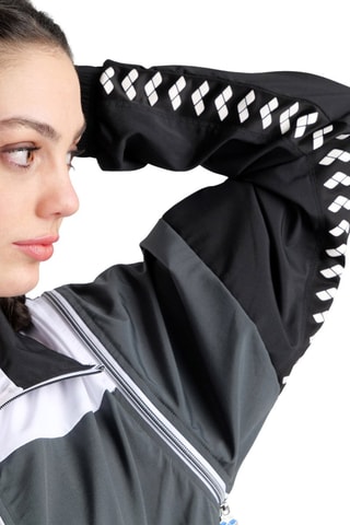 Veste de survêtement - Blanc, noir, bleu et gris