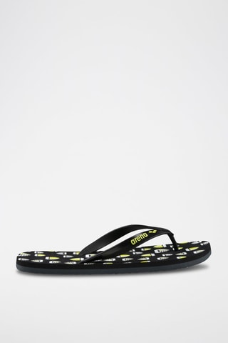 Tongs - Blanc, noir et vert