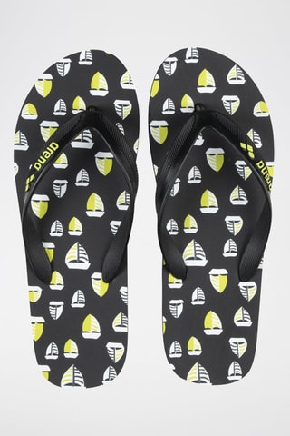 Tongs - Blanc, noir et vert