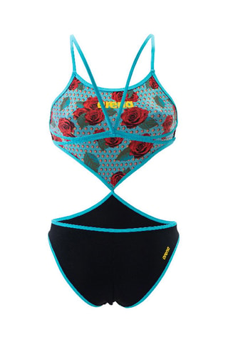 Trikini réversible - Blanc, rouge, bleu et vert