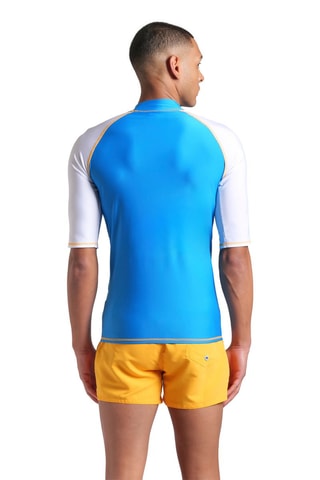 T-shirt de bain - Blanc et bleu