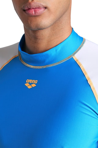 T-shirt de bain - Blanc et bleu