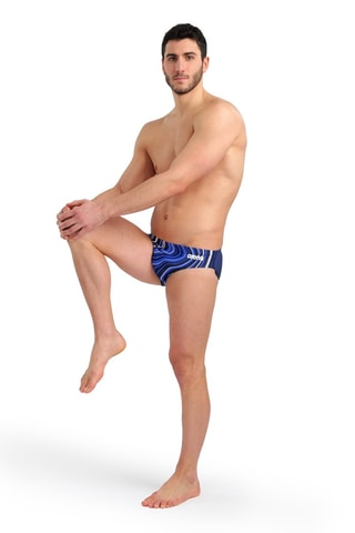 Slip de bain - Blanc et bleu