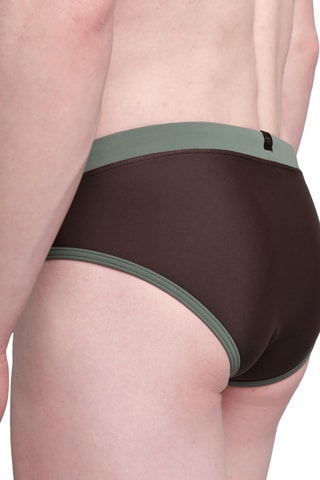 Slip de bain - Marron
