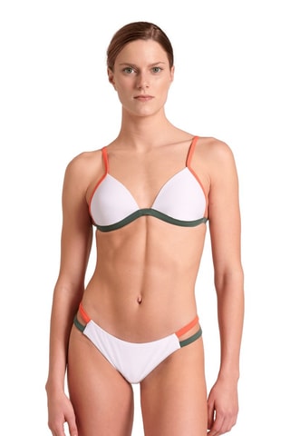 Maillot 2 pièces Pro-File - Blanc, vert et orange