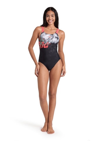 Maillot 1 pièce - Noir et rouge