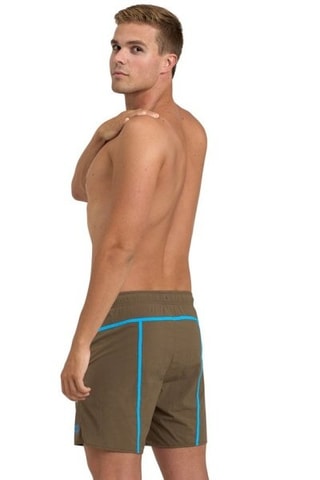 Short de bain Pro File - Vert et turquoise