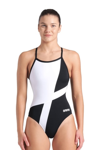Maillot 1 pièce - Blanc et noir