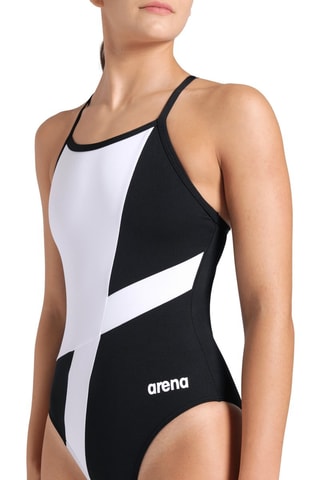 Maillot 1 pièce - Blanc et noir