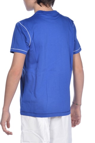 T-shirt - Blanc et bleu