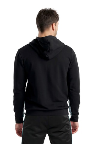Sweat à capuche - Blanc, noir et bleu