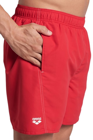 Short de bain Fundamentals - Blanc et rouge