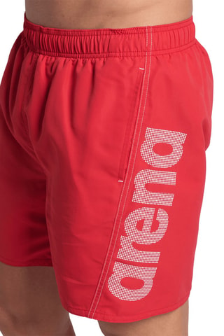 Short de bain Fundamentals - Blanc et rouge
