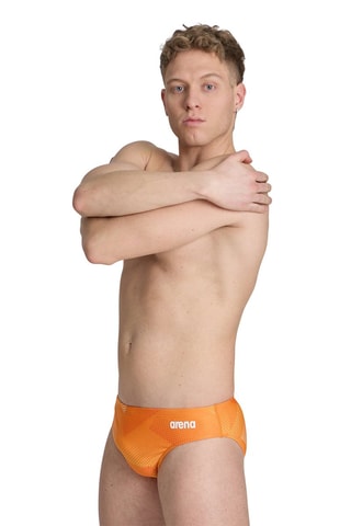 Slip de bain - Jaune et orange