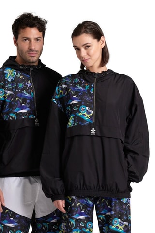 Veste à capuche Fun Planet - Noir, bleu et vert