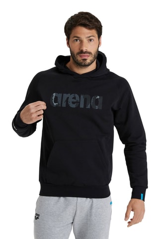 Sweat à capuche - Blanc, noir et bleu