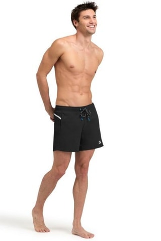 Short de bain Pro_File - Blanc et noir