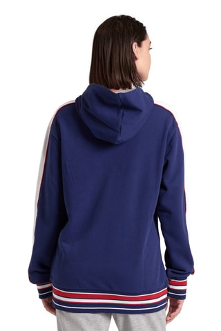 Sweat à capuche - Blanc et bleu